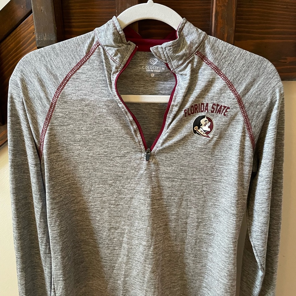 FSU seminoles 1/4 zip pullover long sleeve